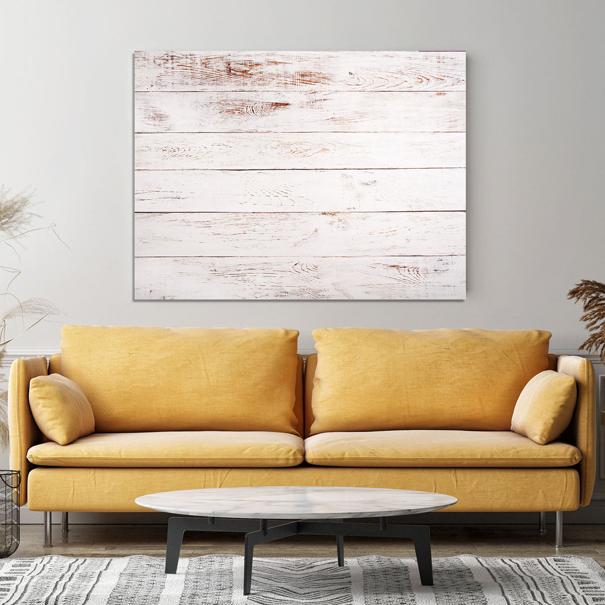 White and brown rustic Canvas Print or Poster - Canvas Art Rocks - 4