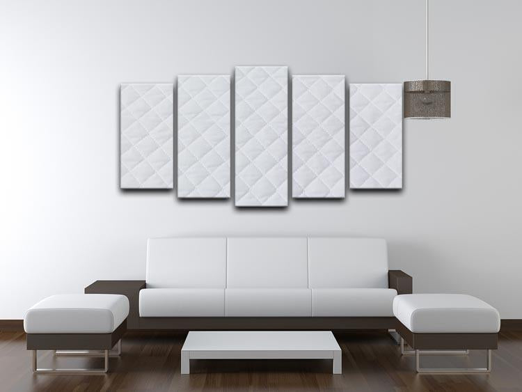 White mattress bedding 5 Split Panel Canvas  - Canvas Art Rocks - 3