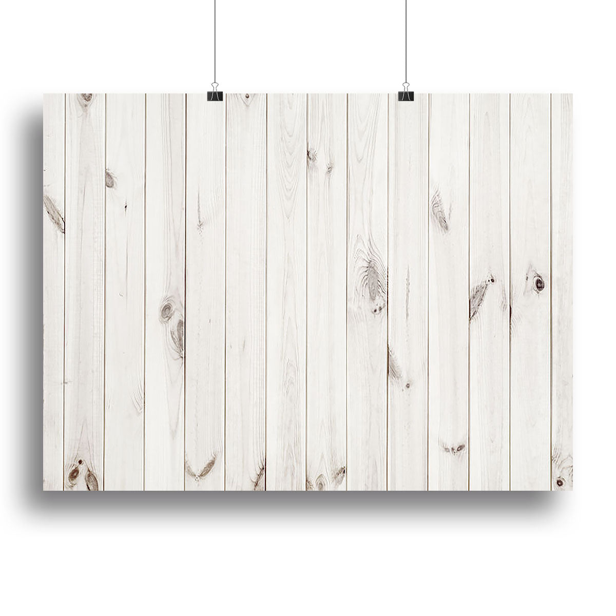 White wood texture background Canvas Print or Poster - Canvas Art Rocks - 2