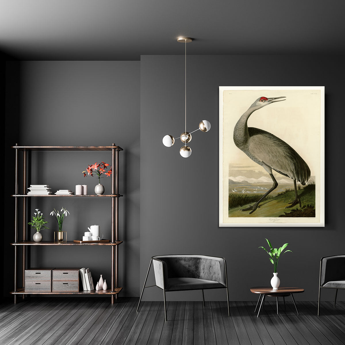 Whooping Crane by Audubon Canvas Print or Poster - Canvas Art Rocks - 5