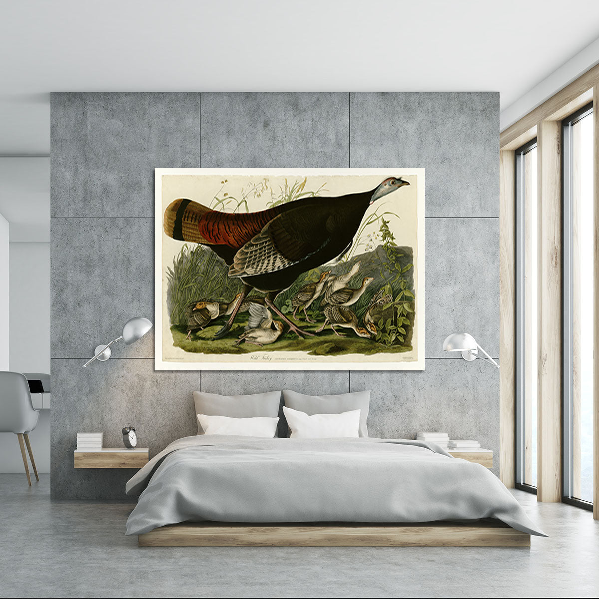 Wild Turkey 2 by Audubon Canvas Print or Poster - Canvas Art Rocks - 5