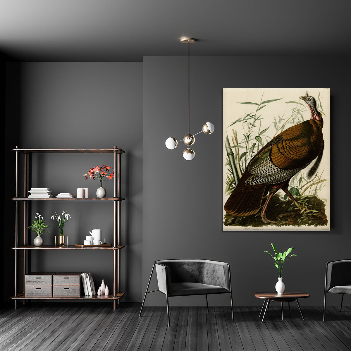 Wild Turkey by Audubon Canvas Print or Poster - Canvas Art Rocks - 5