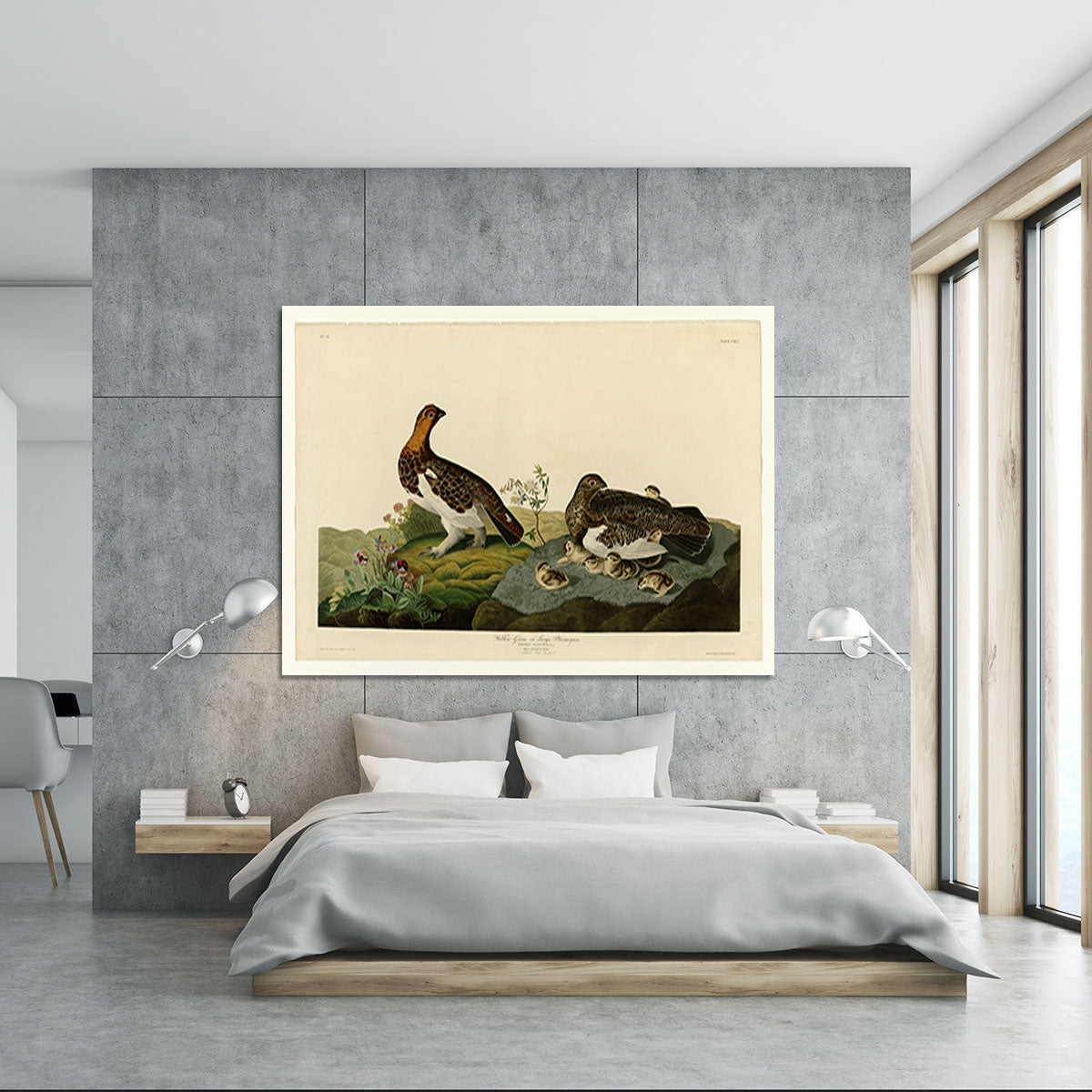 Willow Grouse by Audubon Canvas Print or Poster - Canvas Art Rocks - 5