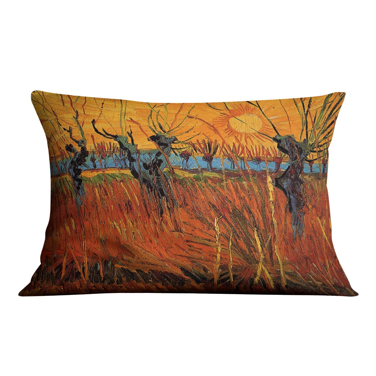Willows at Sunset by Van Gogh Cushion