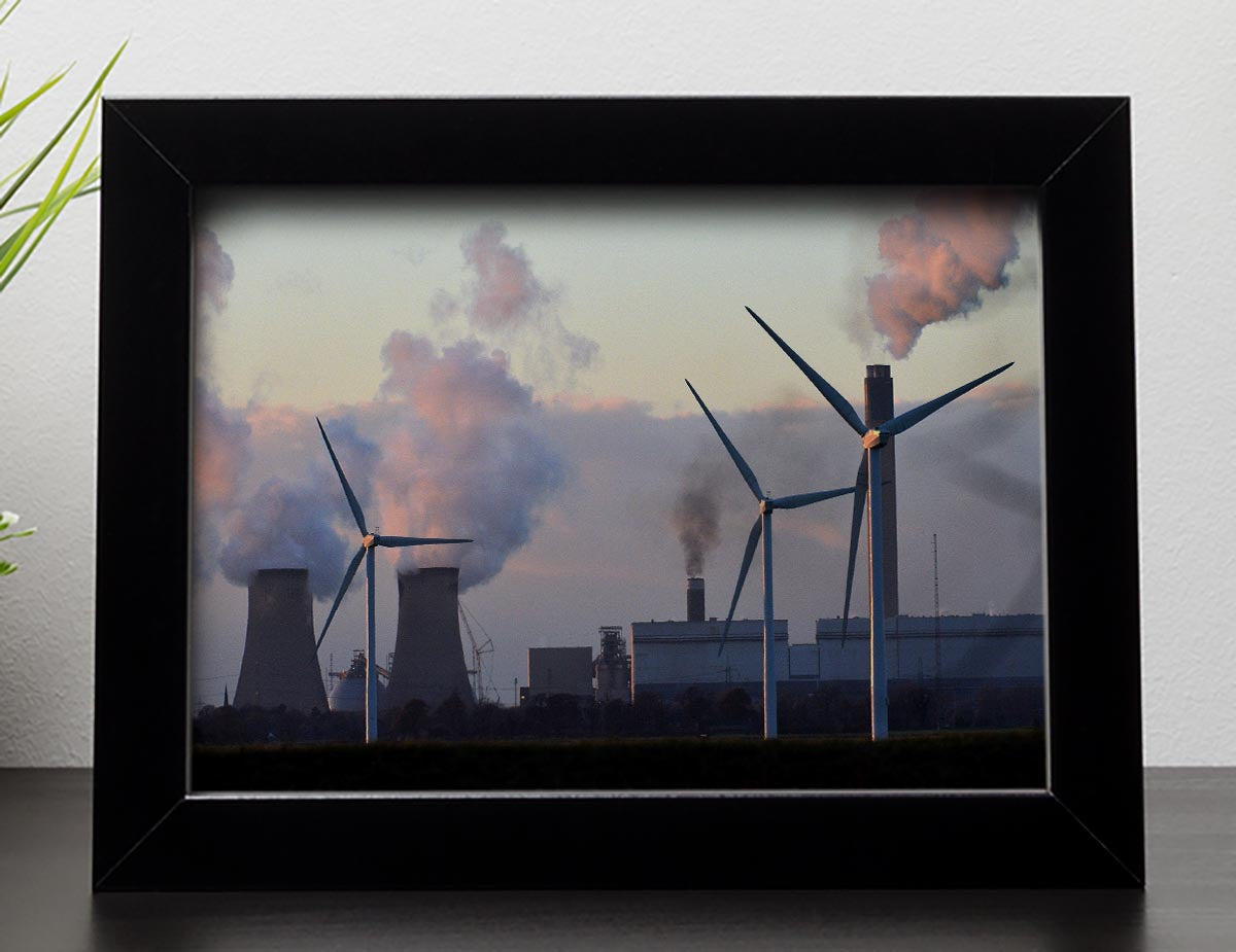 Wind Farm Framed Print - Canvas Art Rocks - 2
