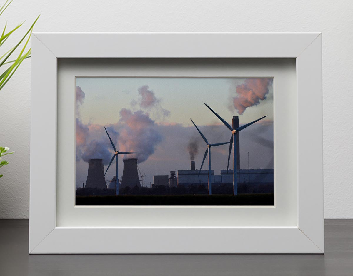 Wind Farm Framed Print - Canvas Art Rocks - 3