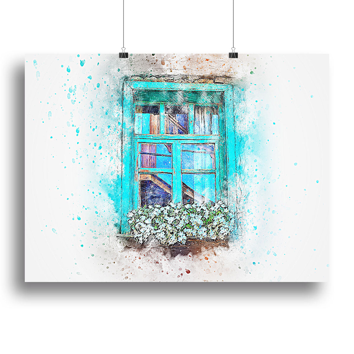 Window Painting Canvas Print or Poster - Canvas Art Rocks - 2