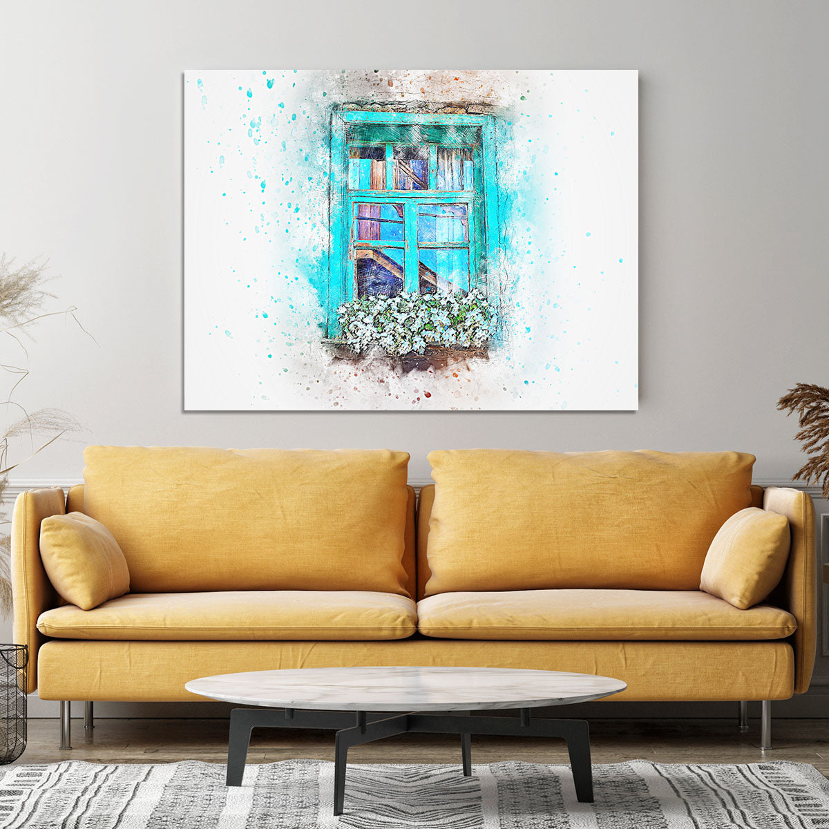 Window Painting Canvas Print or Poster - Canvas Art Rocks - 4