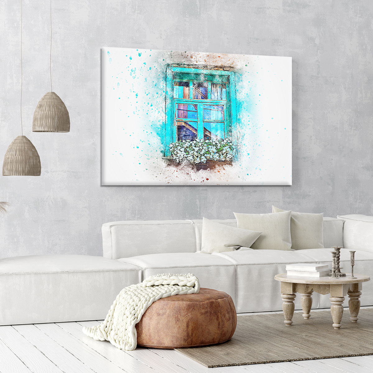 Window Painting Canvas Print or Poster - Canvas Art Rocks - 6