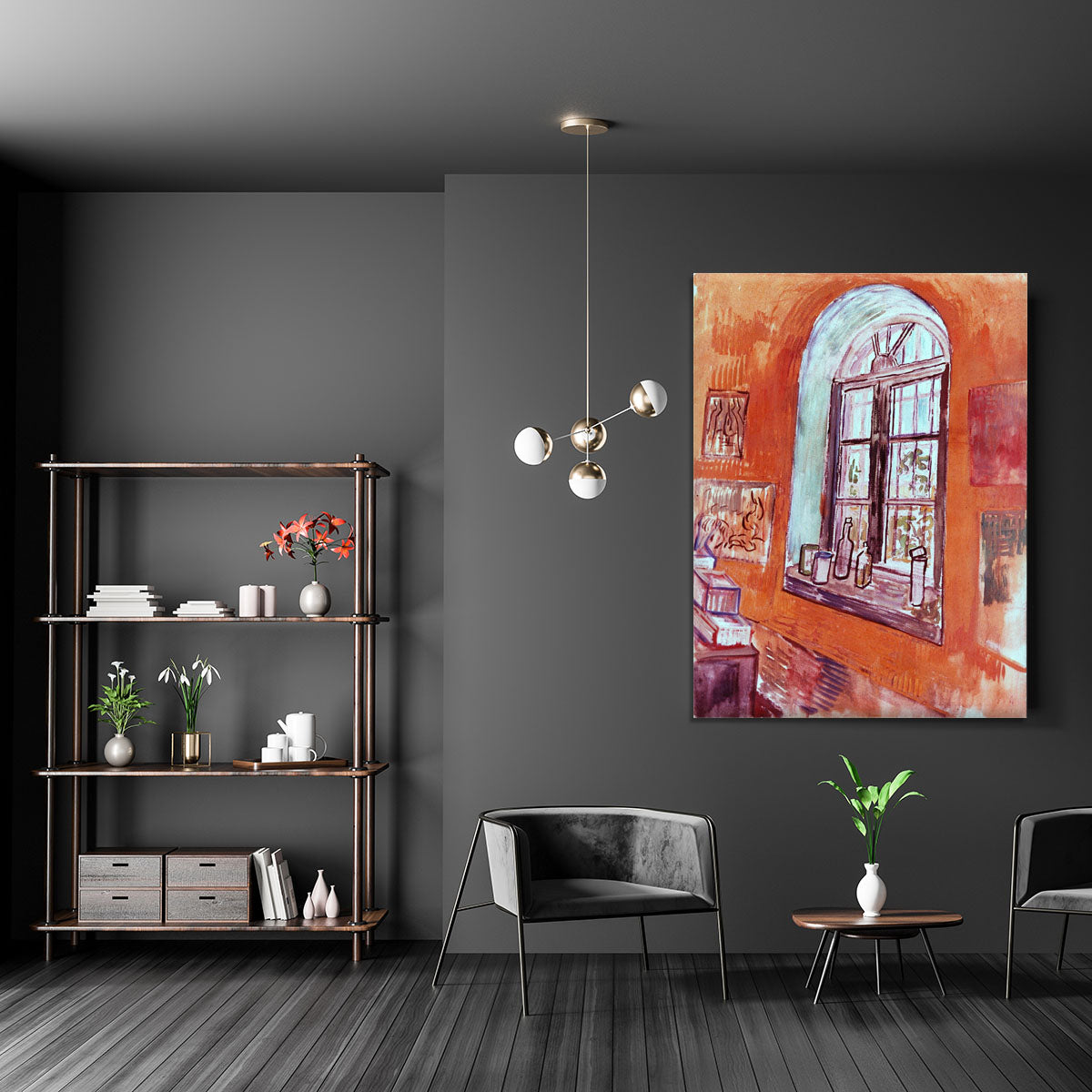 Window of Vincent s Studio at the Asylum by Van Gogh Canvas Print or Poster - Canvas Art Rocks - 5