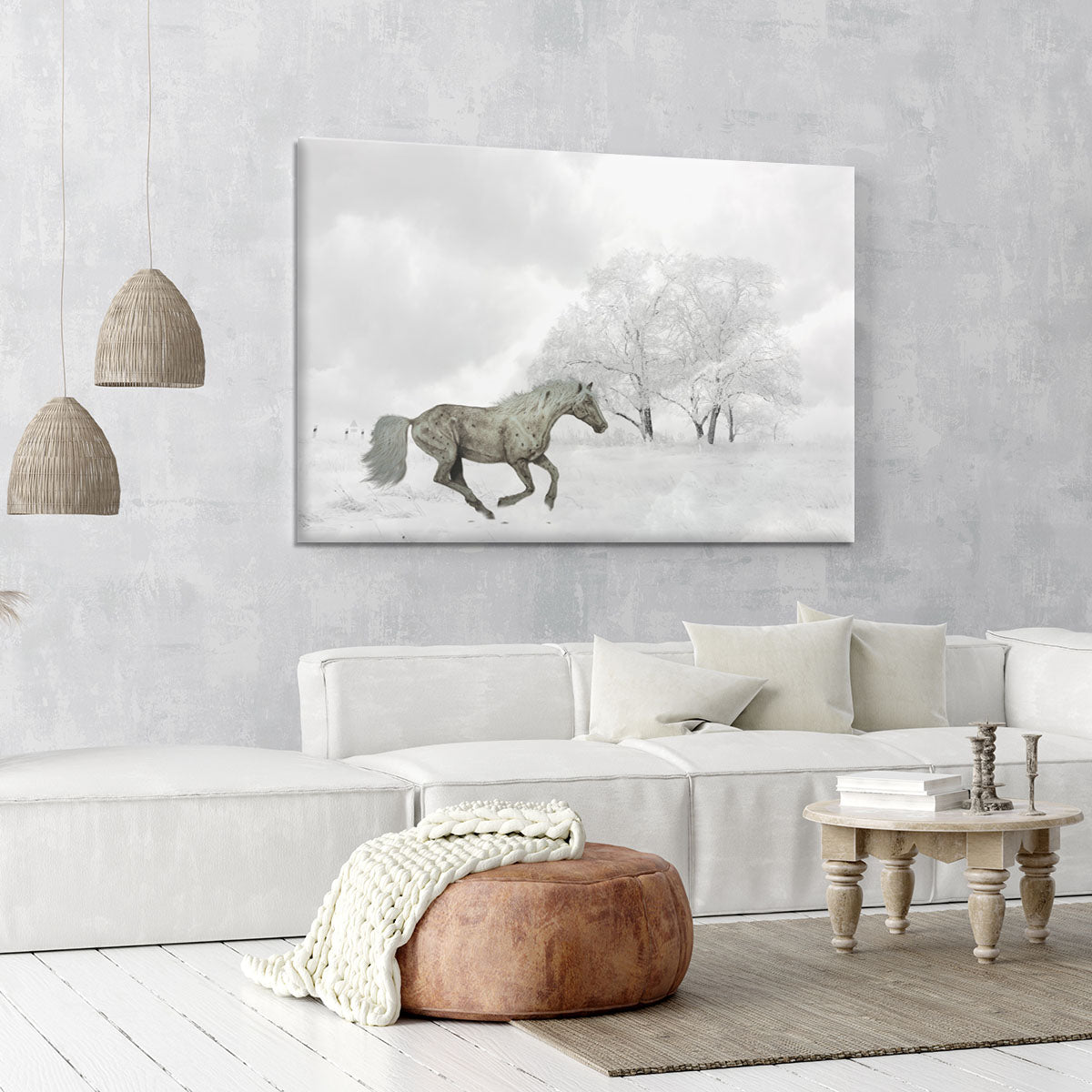 Winter Horse Canvas Print or Poster - Canvas Art Rocks - 6