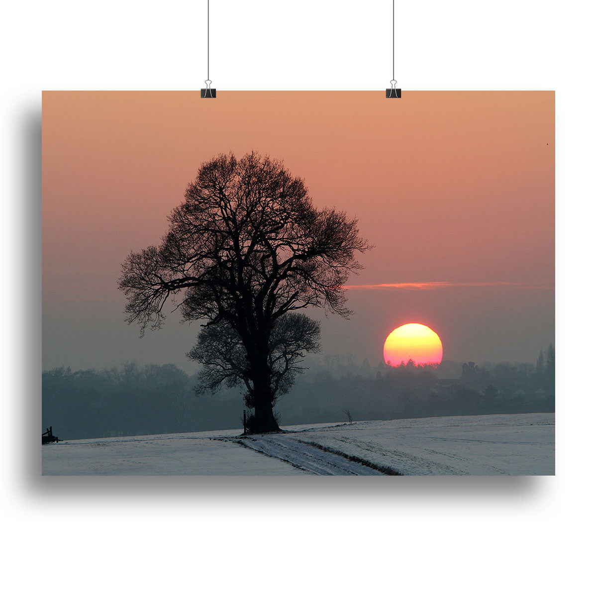 Winter Sunset Canvas Print or Poster - Canvas Art Rocks - 2