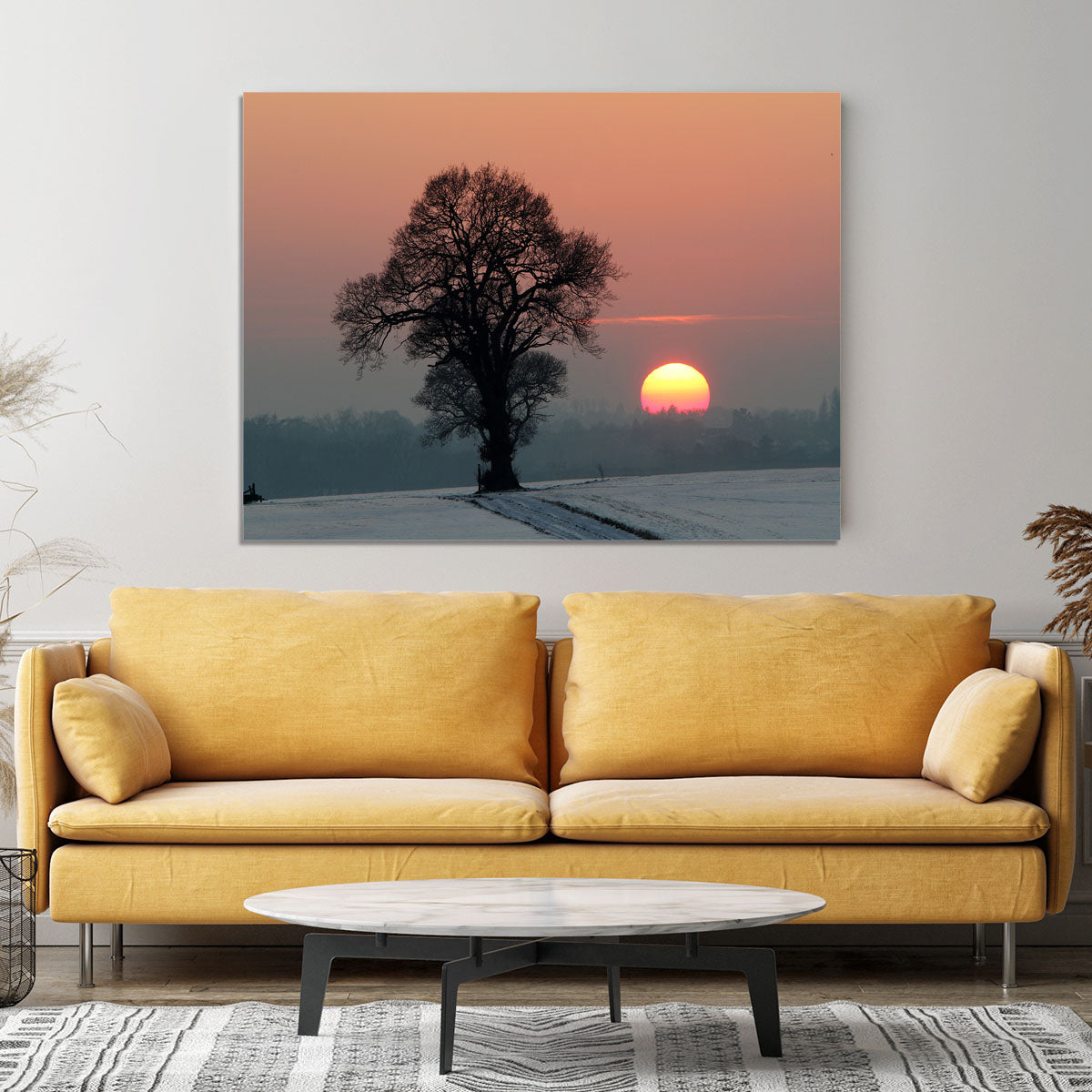 Winter Sunset Canvas Print or Poster - Canvas Art Rocks - 4