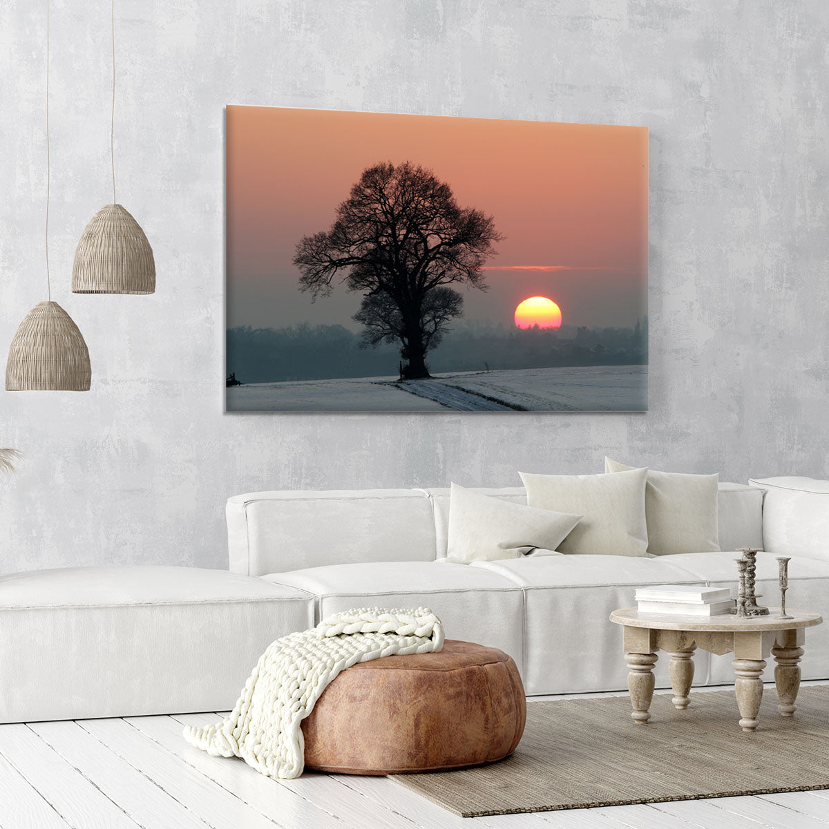 Winter Sunset Canvas Print or Poster - Canvas Art Rocks - 6