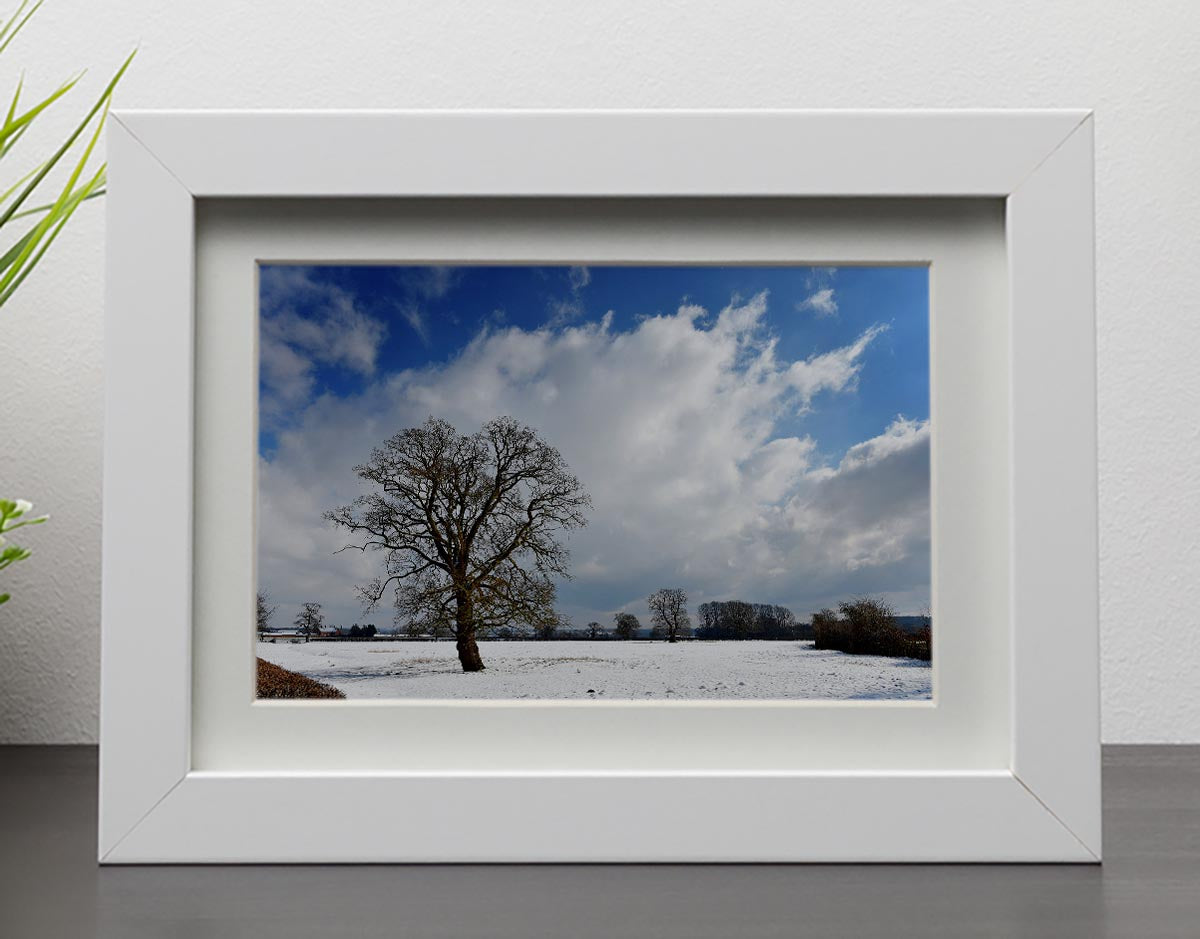 Winters day in wales Framed Print - Canvas Art Rocks - 3