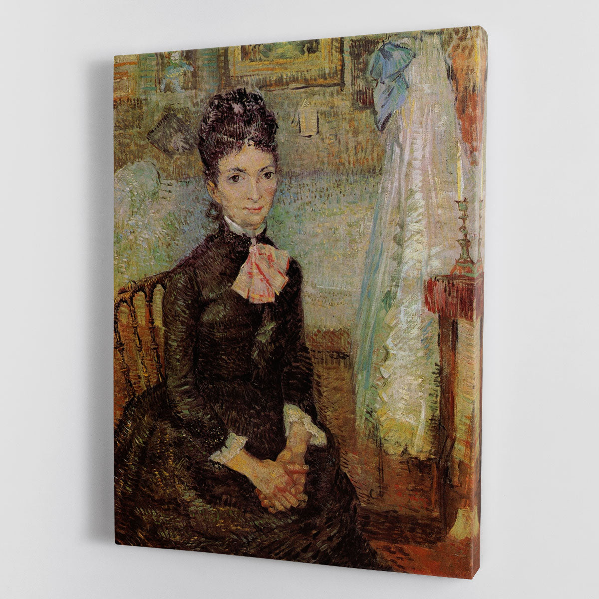 Woman Sitting by a Cradle by Van Gogh Canvas Print or Poster - Canvas Art Rocks - 1