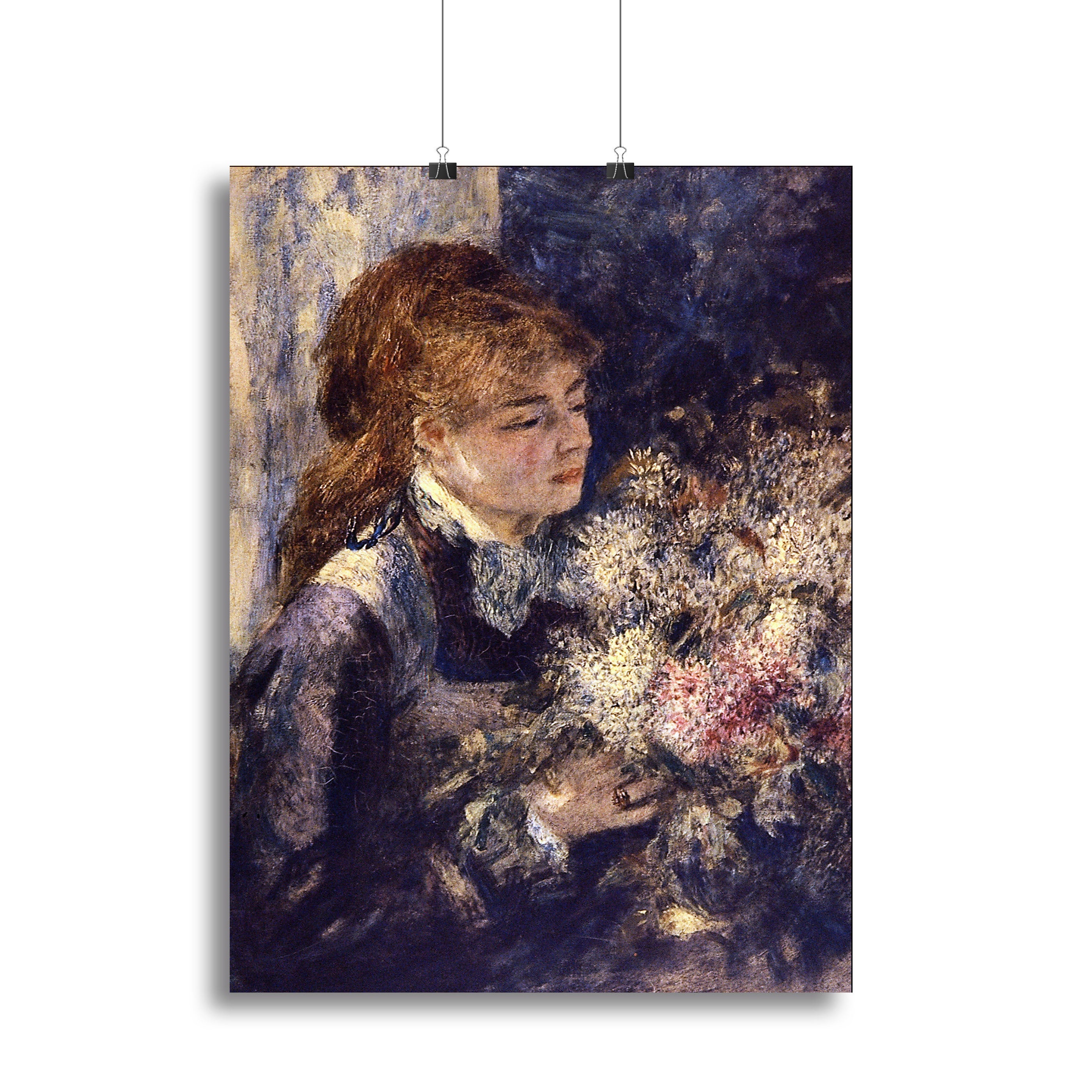 Woman with Lilacs by Renoir Canvas Print or Poster - Canvas Art Rocks - 2