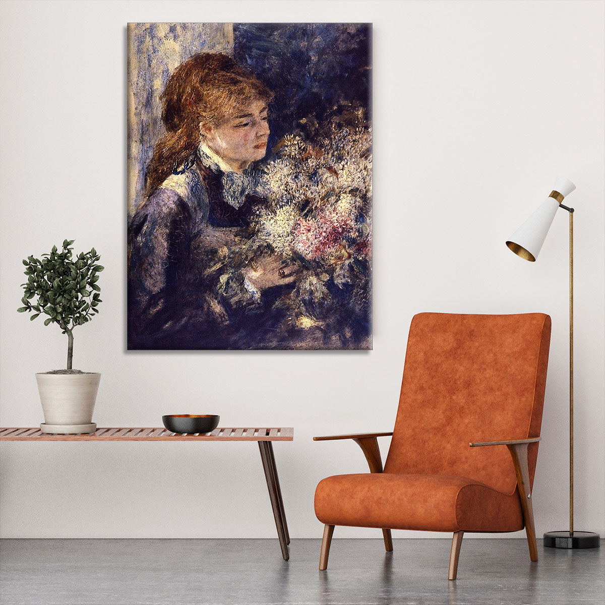 Woman with Lilacs by Renoir Canvas Print or Poster - Canvas Art Rocks - 6