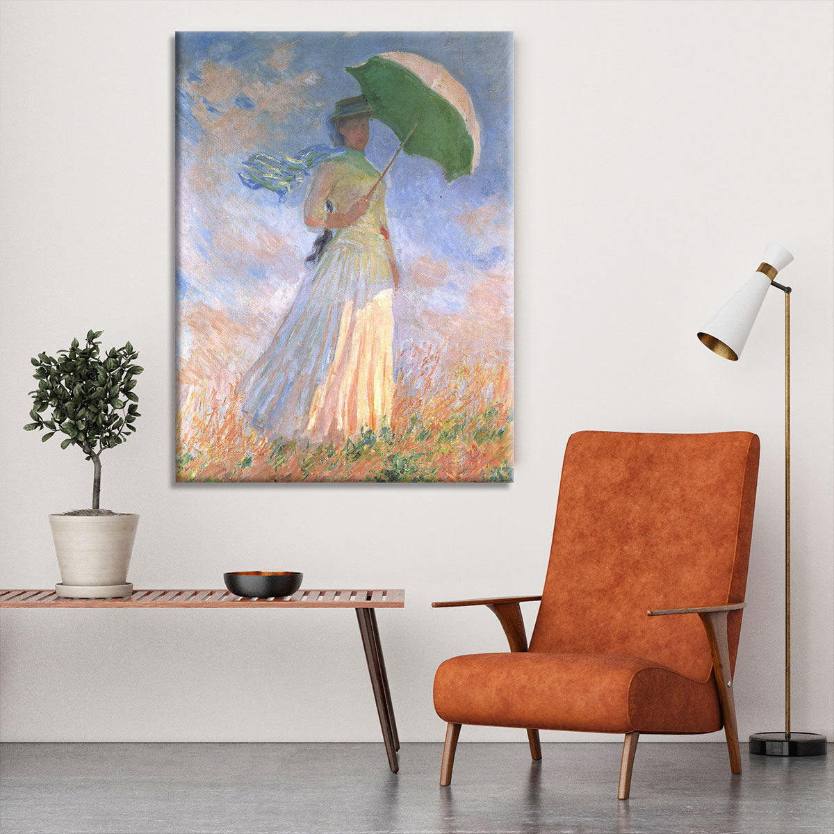 Woman with Parasol 2 by Monet Canvas Print or Poster - Canvas Art Rocks - 6