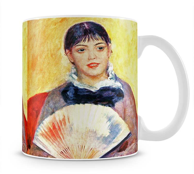 Woman with fan by Renoir Mug - Canvas Art Rocks - 1