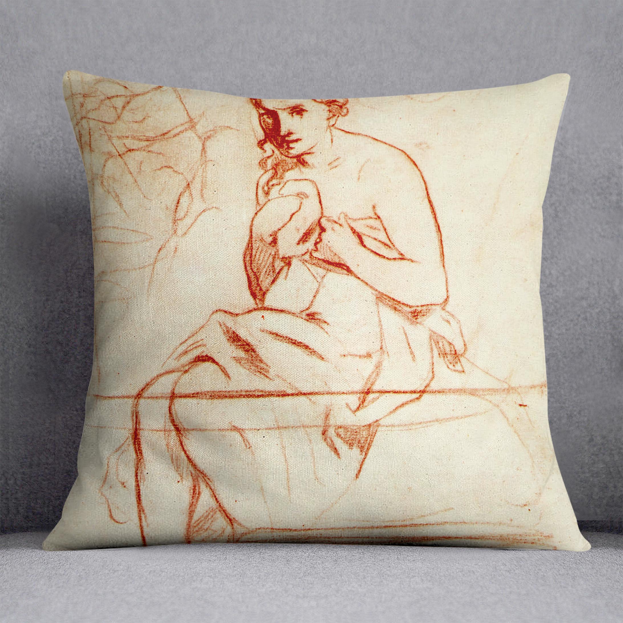 Women at the Toilet by Manet Cushion