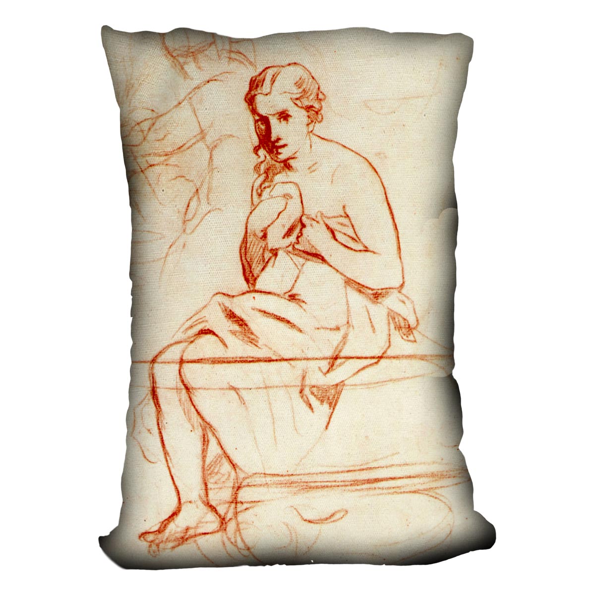 Women at the Toilet by Manet Cushion