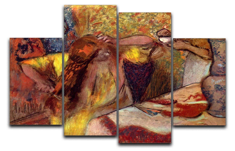 Women at the toilet 1 by Degas 4 Split Panel Canvas - Canvas Art Rocks - 1