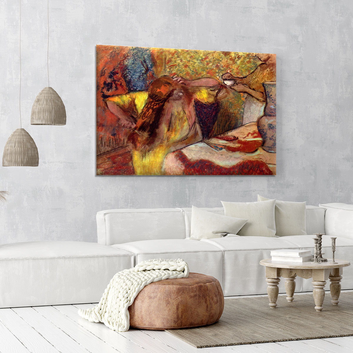 Women at the toilet 1 by Degas Canvas Print or Poster - Canvas Art Rocks - 6