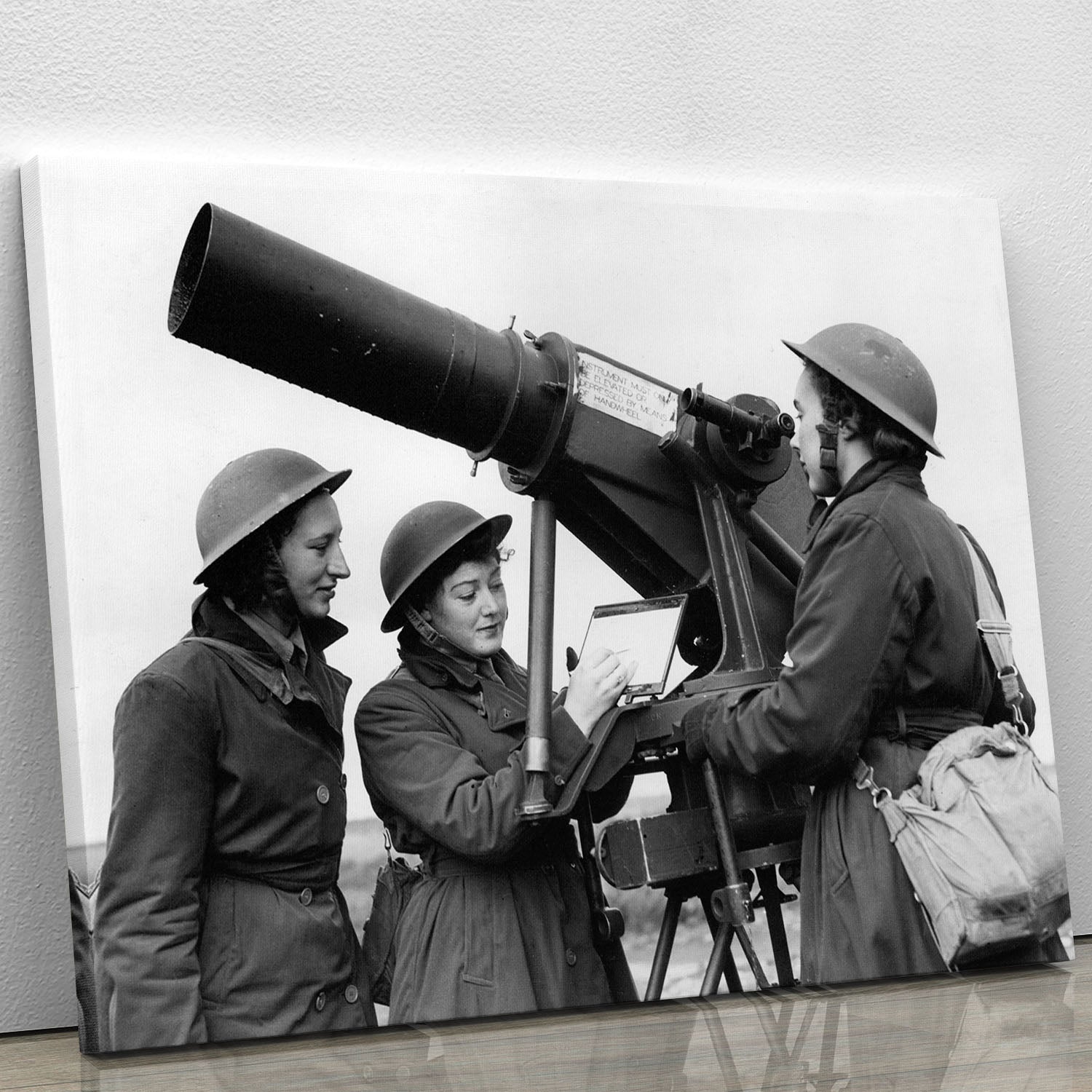 Women soldiers take aim WW2 Canvas Print or Poster - Canvas Art Rocks - 1