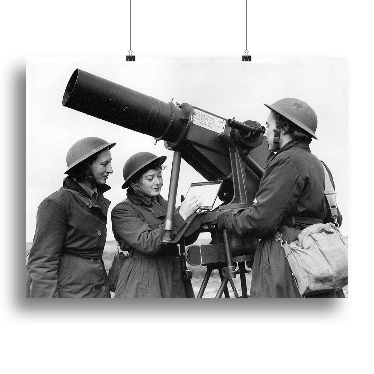 Women soldiers take aim WW2 Canvas Print or Poster - Canvas Art Rocks - 2