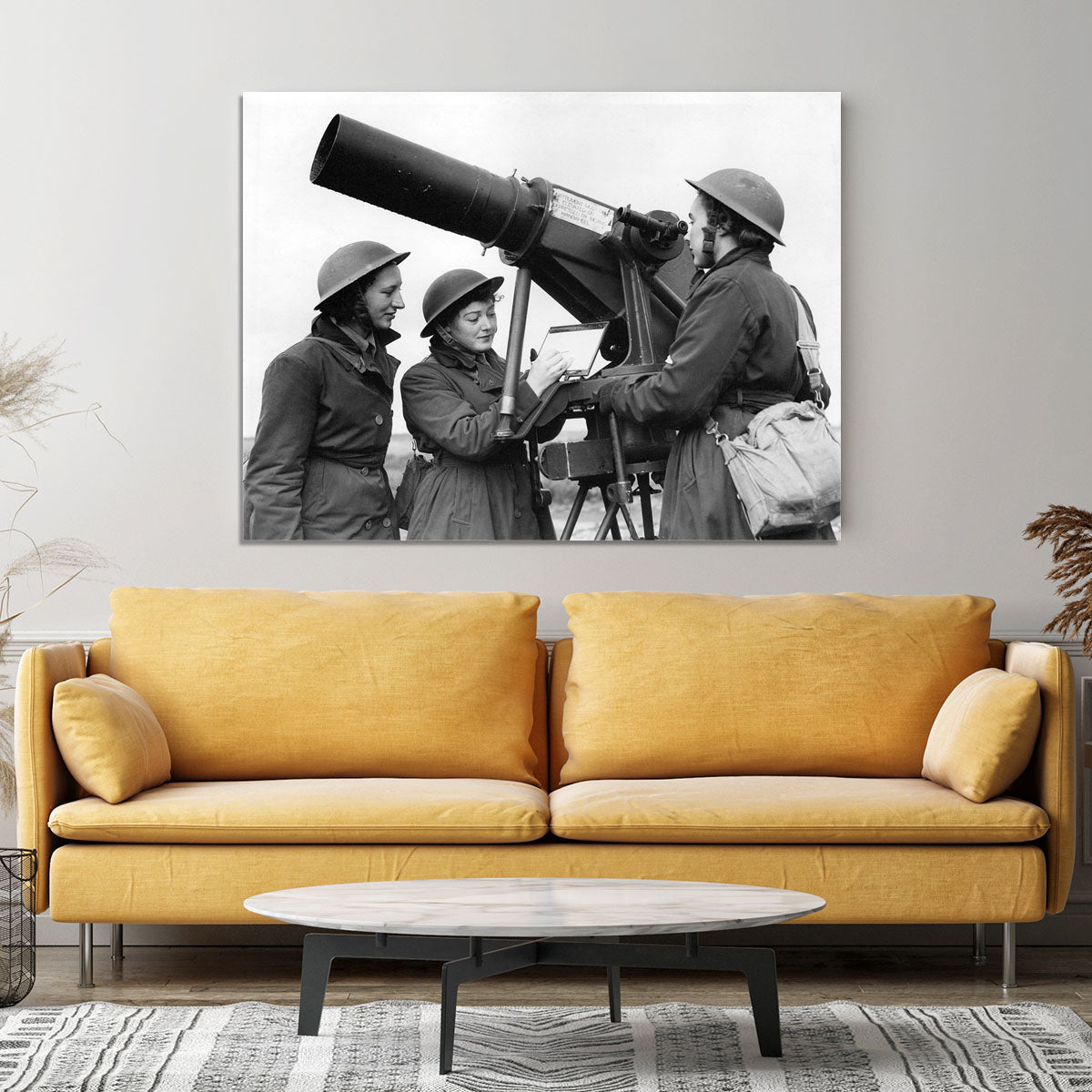 Women soldiers take aim WW2 Canvas Print or Poster - Canvas Art Rocks - 4