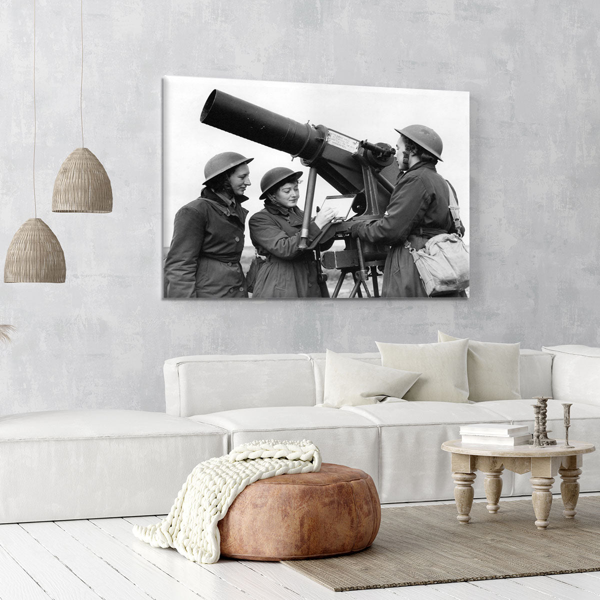 Women soldiers take aim WW2 Canvas Print or Poster - Canvas Art Rocks - 6