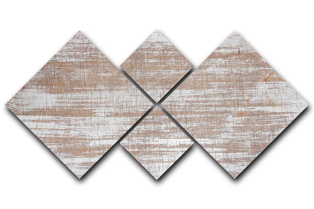 Wood background texture 4 Square Multi Panel Canvas - Canvas Art Rocks - 1