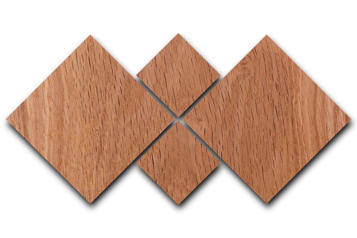 Wooden 4 Square Multi Panel Canvas - Canvas Art Rocks - 1