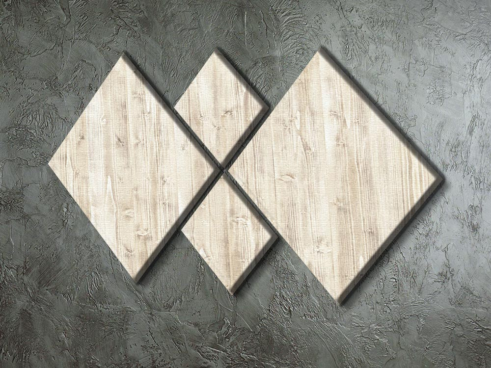 Wooden texture light wood 4 Square Multi Panel Canvas - Canvas Art Rocks - 2