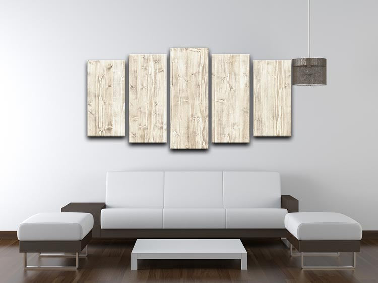 Wooden texture light wood 5 Split Panel Canvas - Canvas Art Rocks - 3