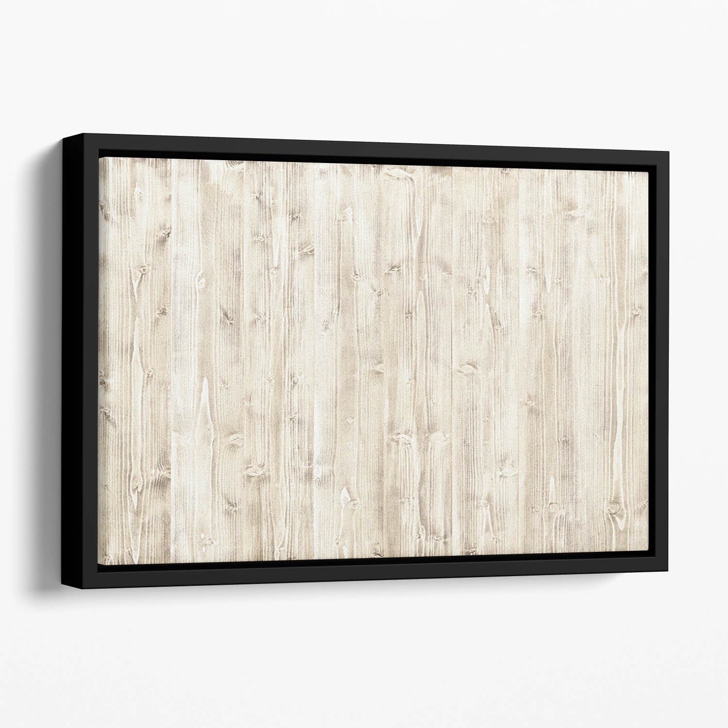 Wooden texture light wood Floating Framed Canvas