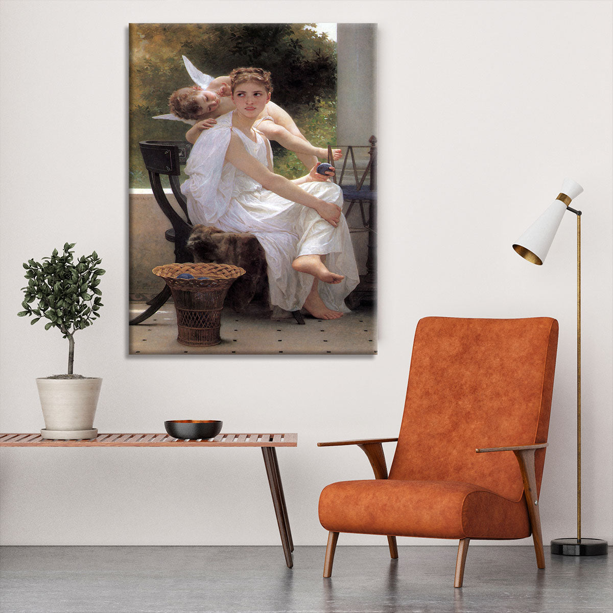 Work Interrupted By Bouguereau Canvas Print or Poster - Canvas Art Rocks - 6