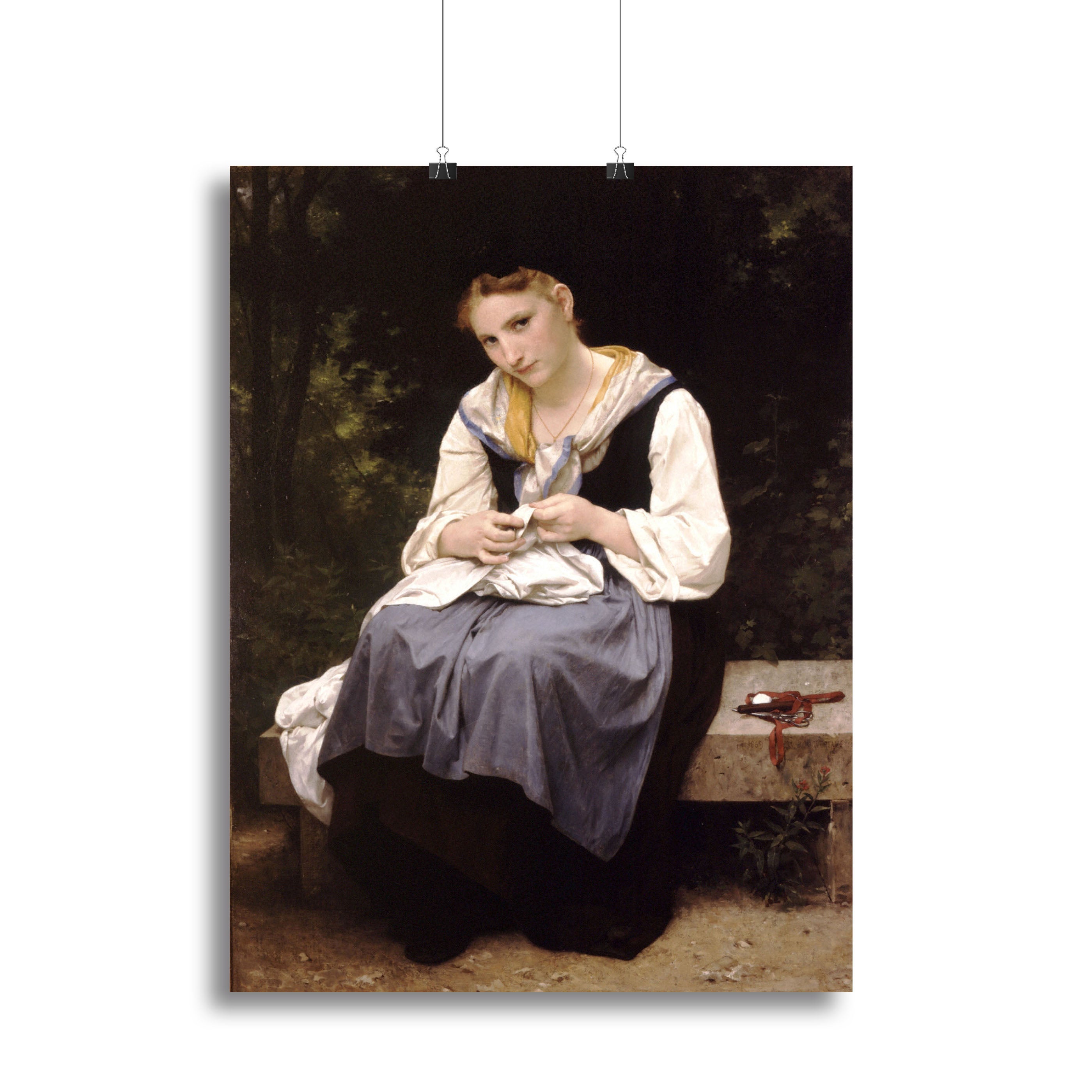 Young Worker By Bouguereau Canvas Print or Poster - Canvas Art Rocks - 2