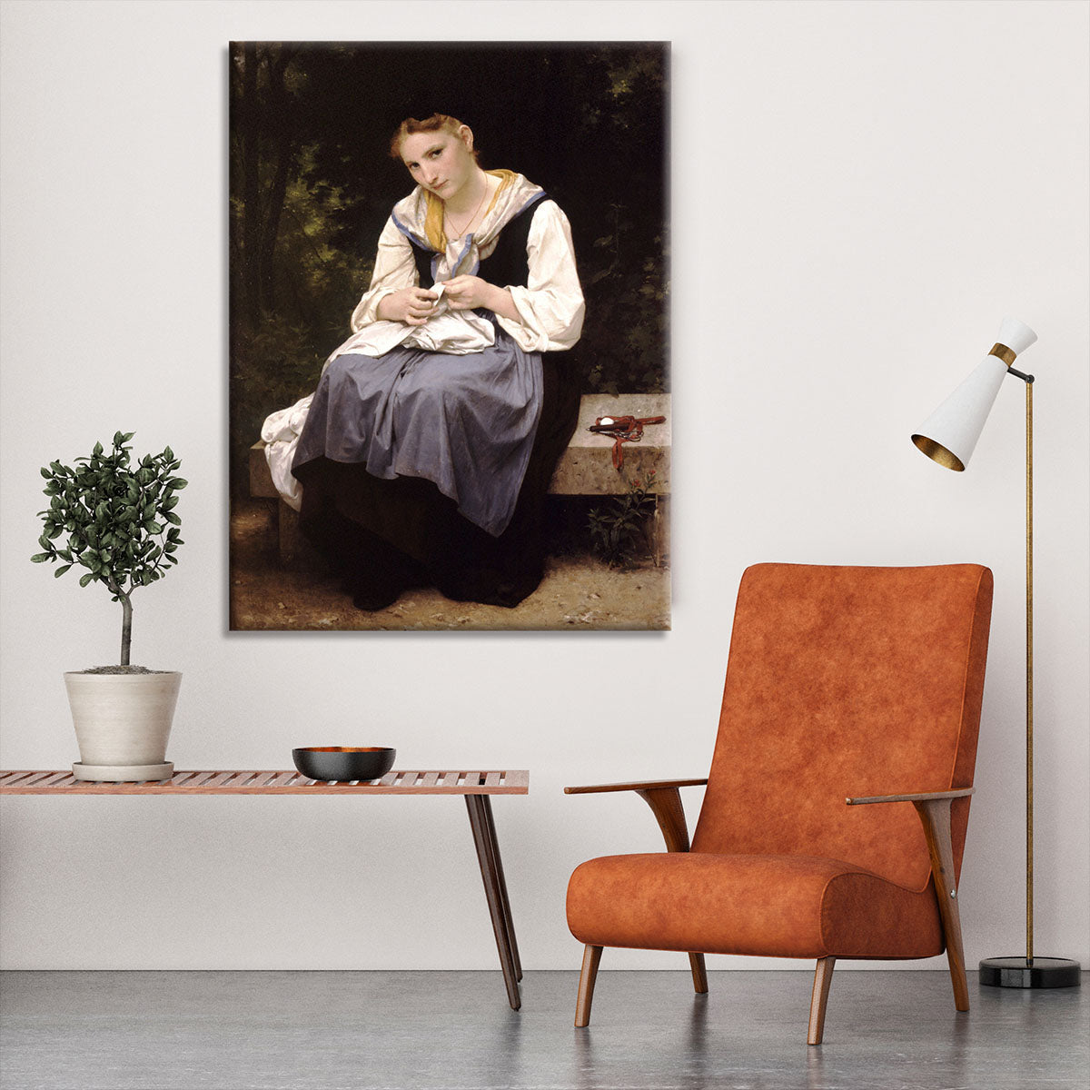 Young Worker By Bouguereau Canvas Print or Poster - Canvas Art Rocks - 6