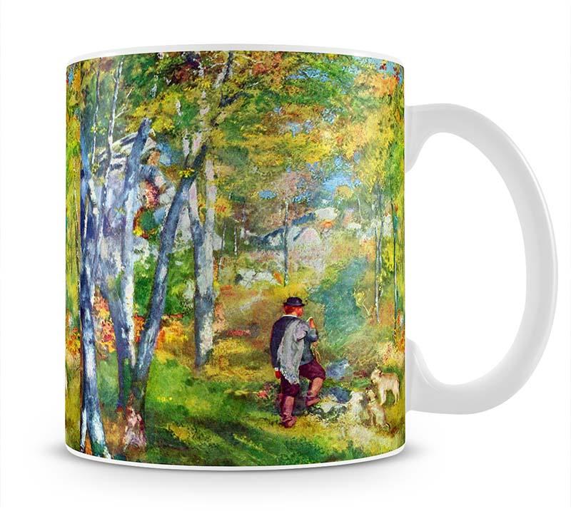 Young man in the forest of Fontainebleau by Renoir Mug - Canvas Art Rocks - 1