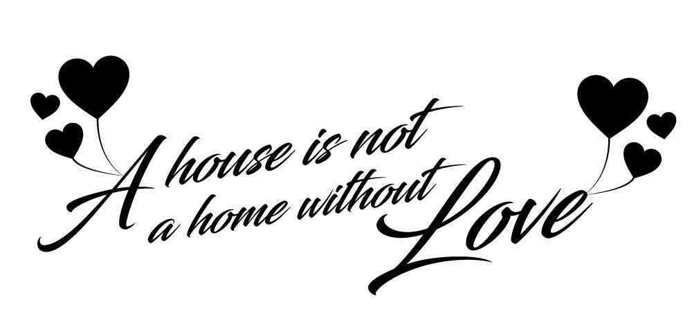 A Home With Love Wall Sticker - Canvas Art Rocks - 2