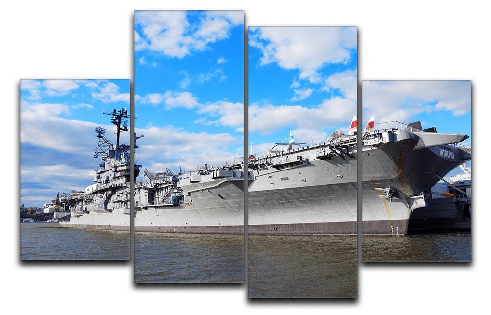 aircraft carriers built during World War II 4 Split Panel Canvas  - Canvas Art Rocks - 1