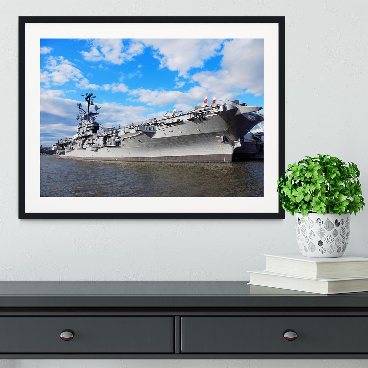 aircraft carriers built during World War II Framed Print - Canvas Art Rocks - 1