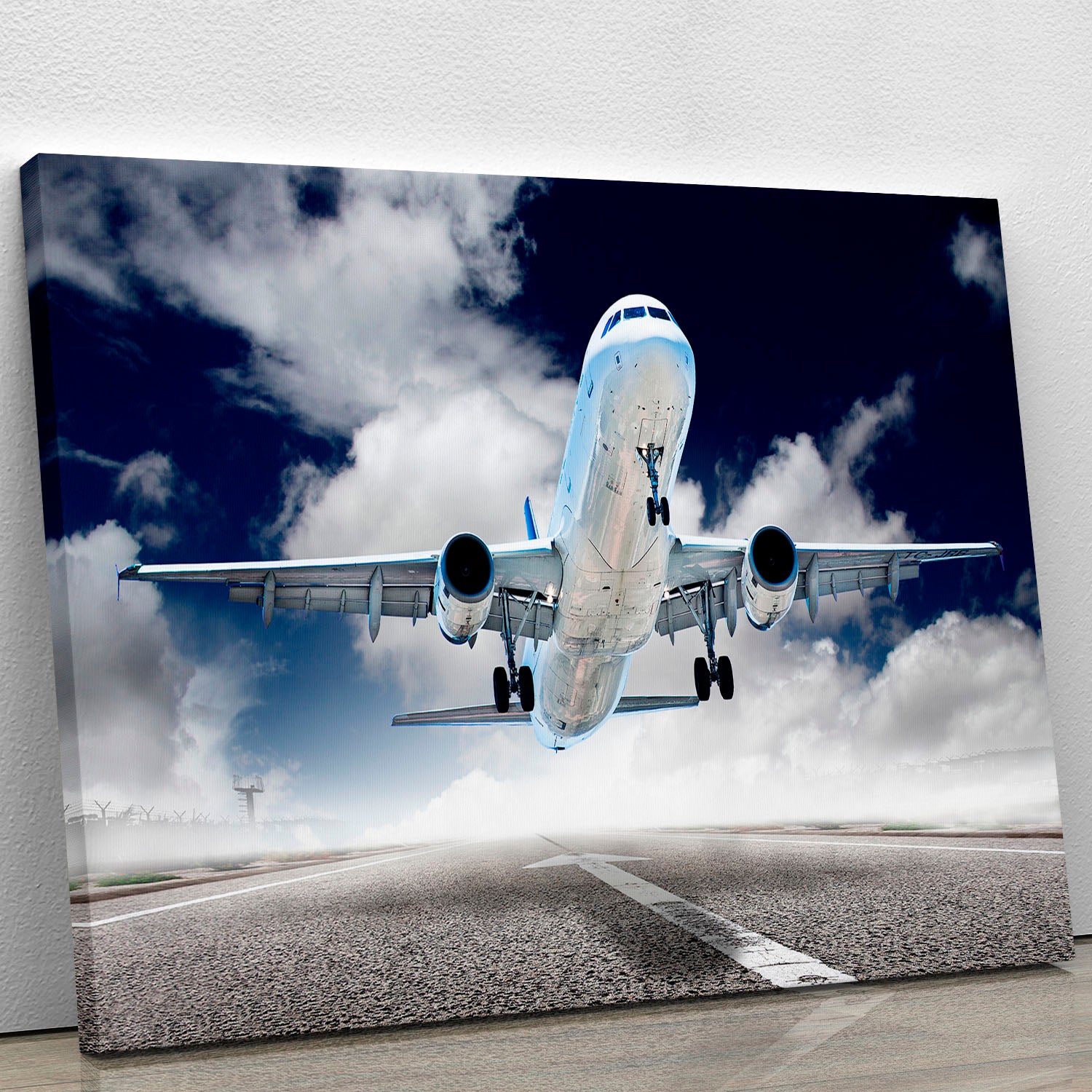 airplane take-off Canvas Print or Poster - Canvas Art Rocks - 1