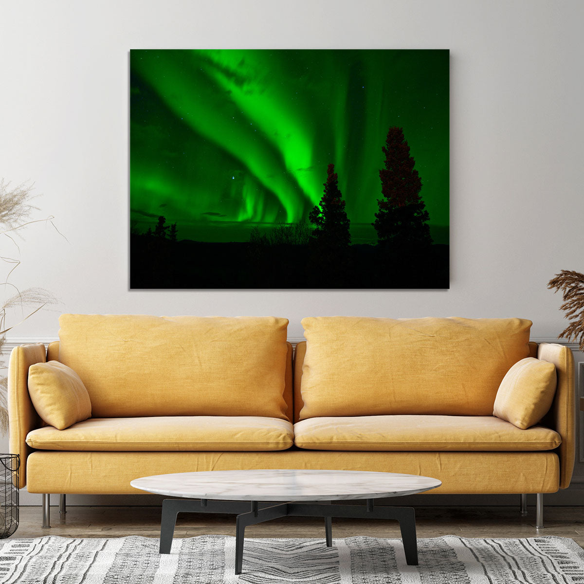 Aurora Over Lake Canvas Print or Poster