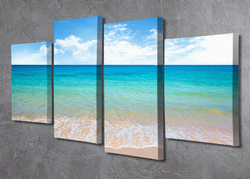 beach and tropical sea 4 Split Panel Canvas - Canvas Art Rocks - 2