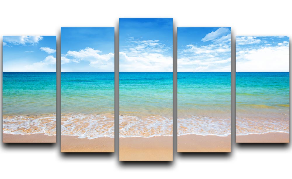 beach and tropical sea 5 Split Panel Canvas - Canvas Art Rocks - 1