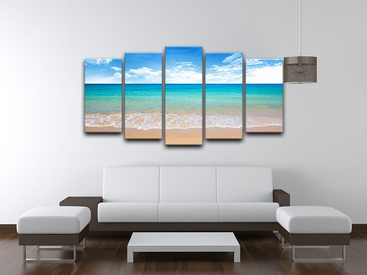 beach and tropical sea 5 Split Panel Canvas - Canvas Art Rocks - 3