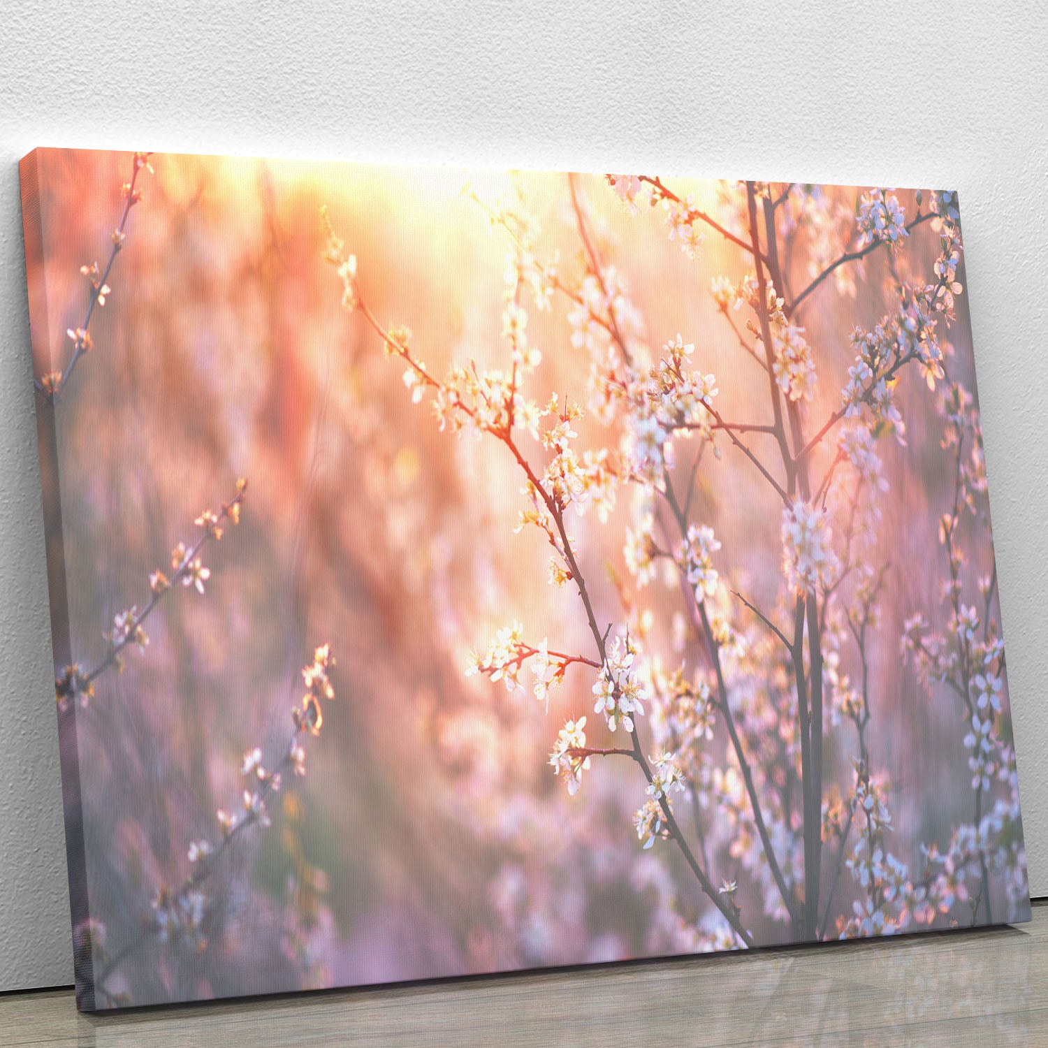 blooming tree and sun flare Canvas Print or Poster - Canvas Art Rocks - 1